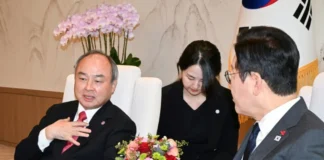 Softbank’s Son says super AI could make humans like fish, win Nobel Prize