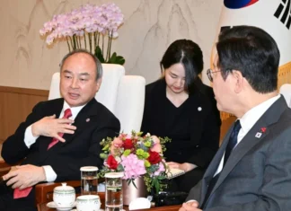 Softbank’s Son says super AI could make humans like fish, win Nobel Prize Softbank’s Son says super AI could make humans like fish, win Nobel Prize