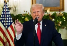 Trump vows economic boom, blames Biden in address to nation