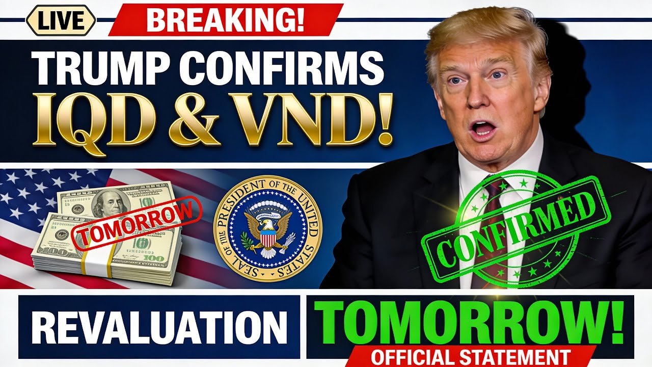 Breaking Trump Confirms IQD & VND Revaluation Tomorrow! – Iraqi Dinar News 2025