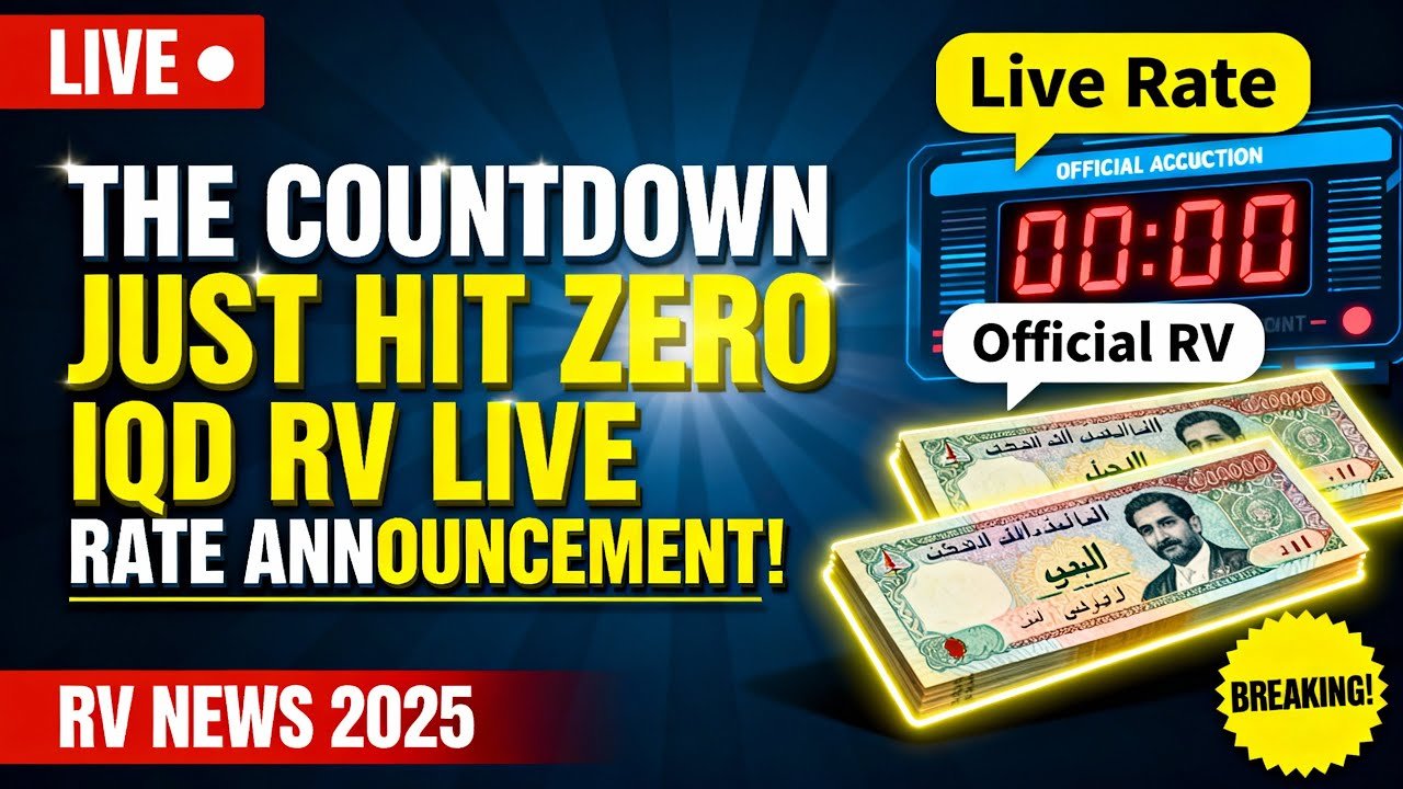 The Countdown Just Hit Zero – IQD RV Live Rate Announcement! – Iraqi Dinar News 2025
