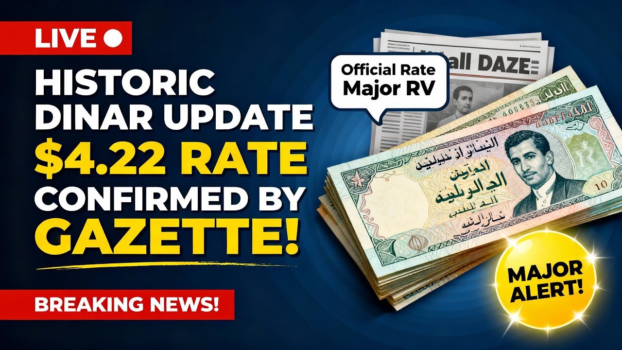 Historic Dinar Update — $4.22 Rate Confirmed by Gazette! – Iraqi Dinar News 2025