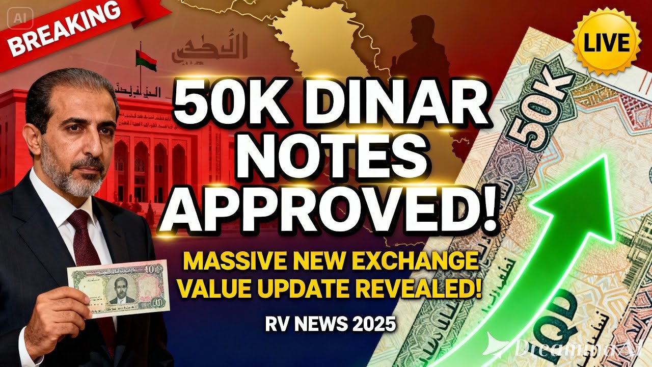 50K Dinar Notes Approved! Massive New Exchange Value Update Revealed! – Iraqi Dinar RV News 2025