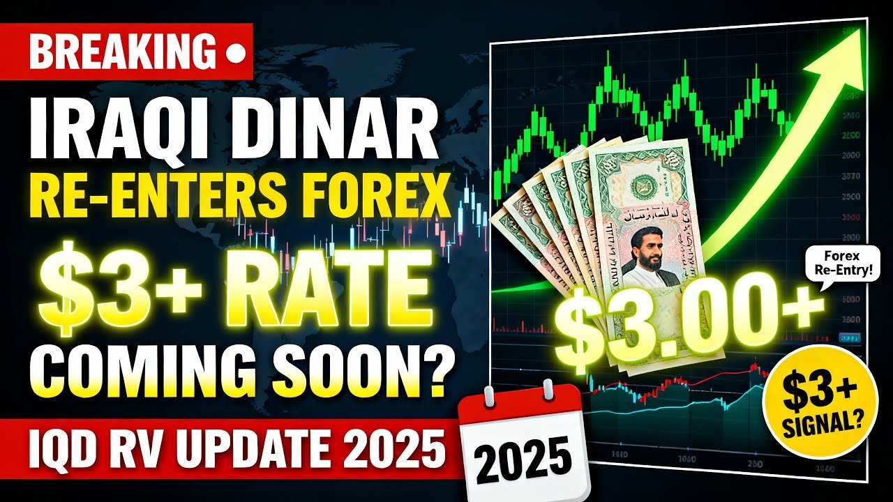 BREAKING Iraqi Dinar Re-Enters Forex – $3+ Rate Coming Soon IQD – IQD RV News 2025