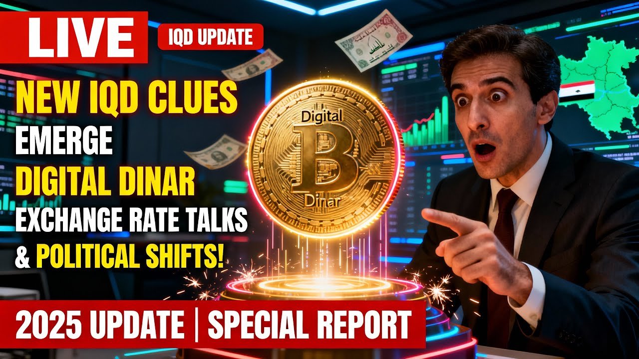 New IQD Clues Emerge Digital Dinar, Exchange Rate Talks & Political Shifts! – Iraqi Dinar News 2025