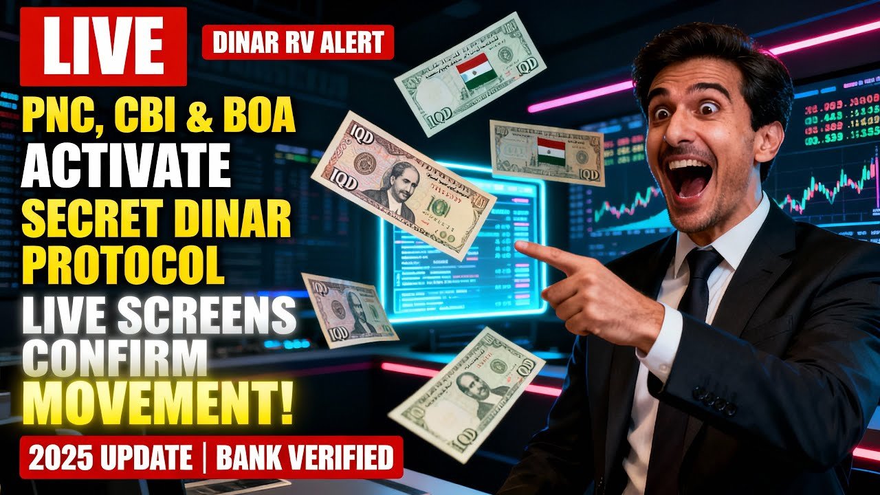 PNC, CBI & BOA Activate Secret Dinar Protocol — Live Screens Confirm Movement! – Iraqi Dinar News