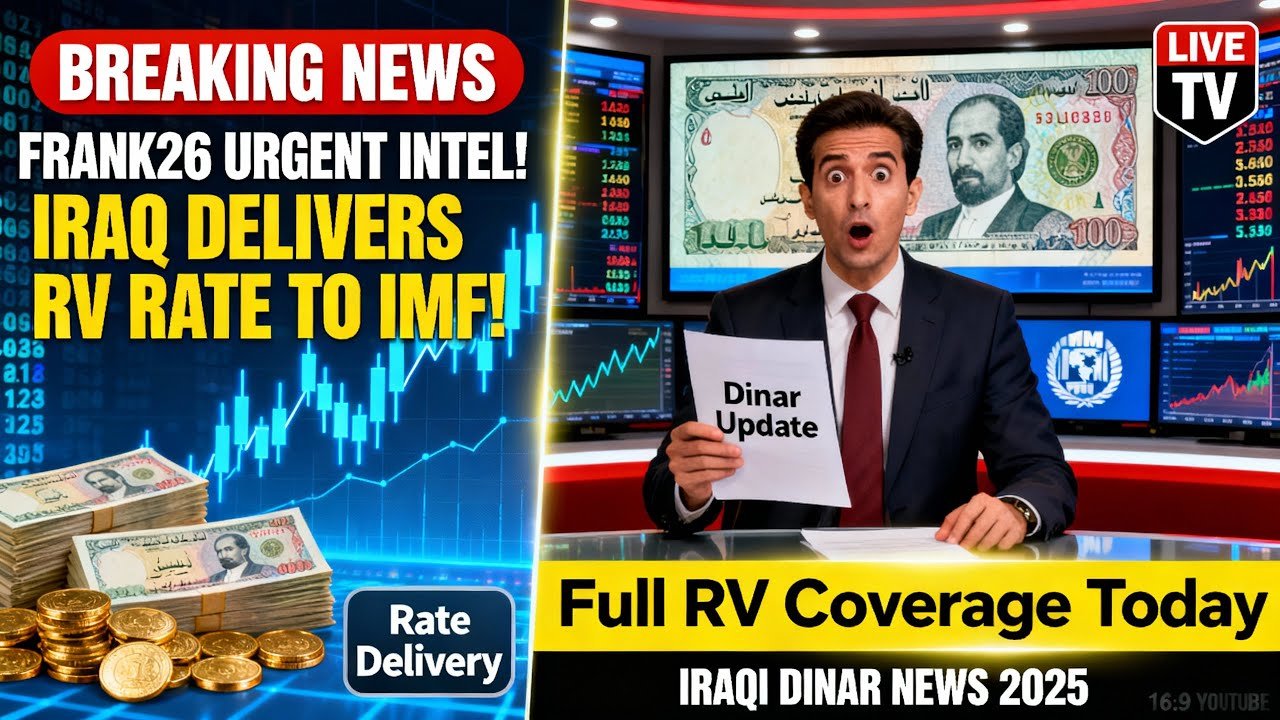Frank26 Urgent Intel! – Iraq Delivers RV Rate to IMF – Get Ready! – Iraqi Dinar News Today