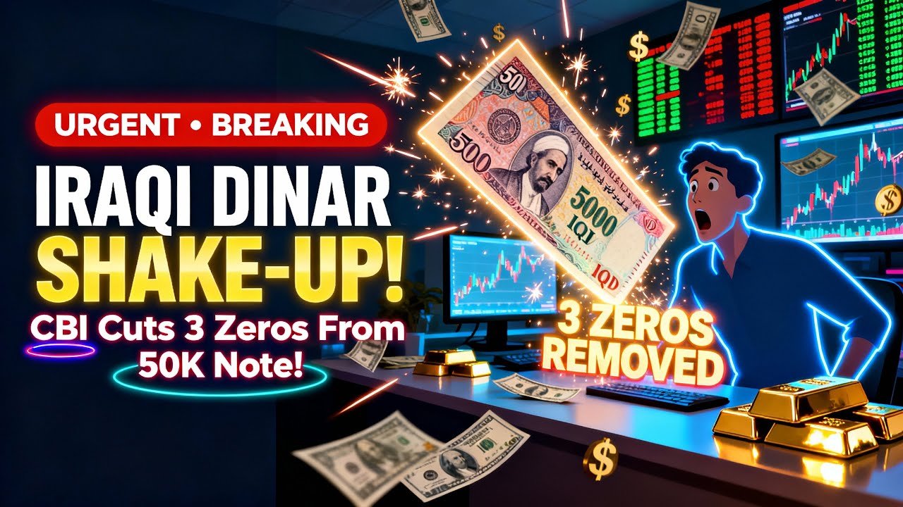 IRAQI DINAR SHAKE-UP — CBI Cuts 3 Zeros From 50K Note! – IQD News