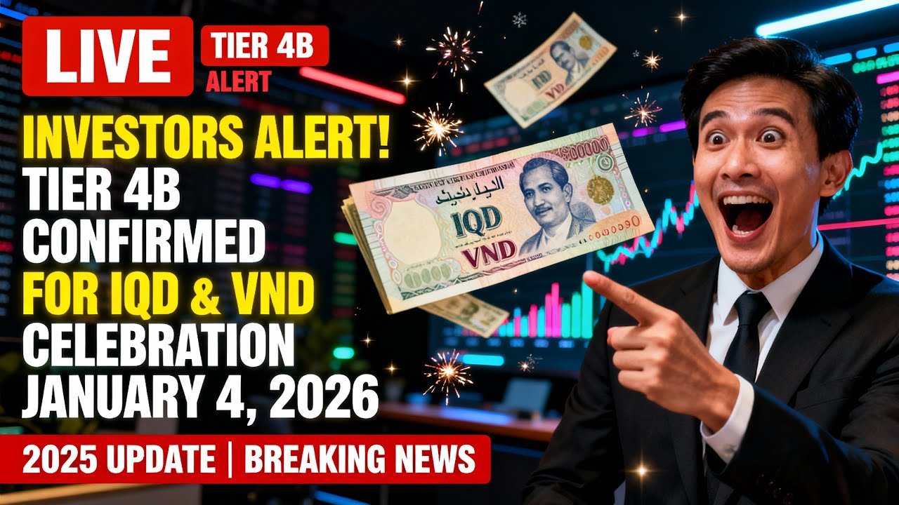 Investors Alert! Tier 4B Confirmed for IQD & VND — Celebration January 4, 2026 – Iraqi dinar News