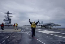 Iran The withdrawal of the aircraft carrier Gerald R. Ford reflects the weakness of America's material power.