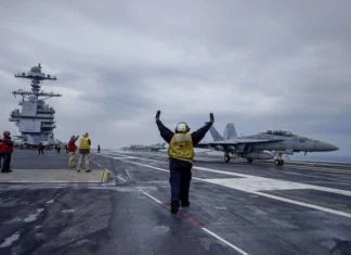 Iran The withdrawal of the aircraft carrier Gerald R. Ford reflects the weakness of America's material power.