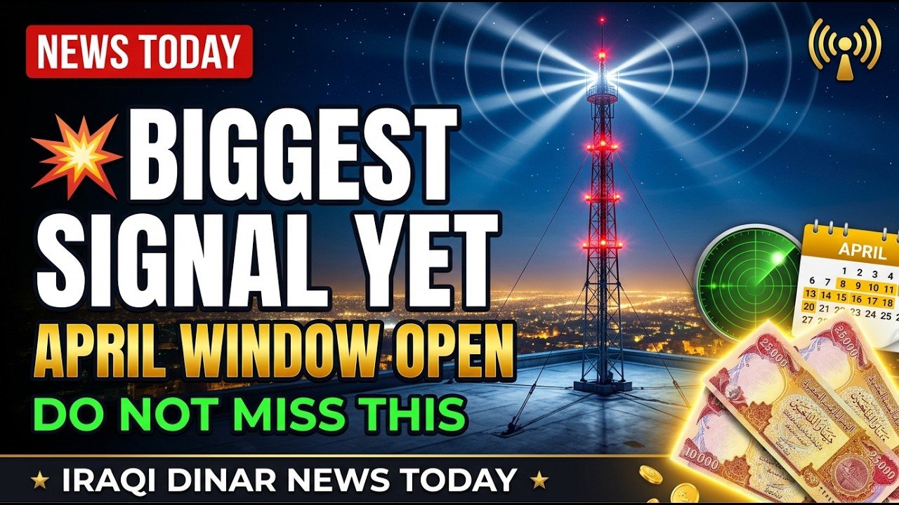 Iraqi Dinar News Today | Biggest Signal Yet & April Window