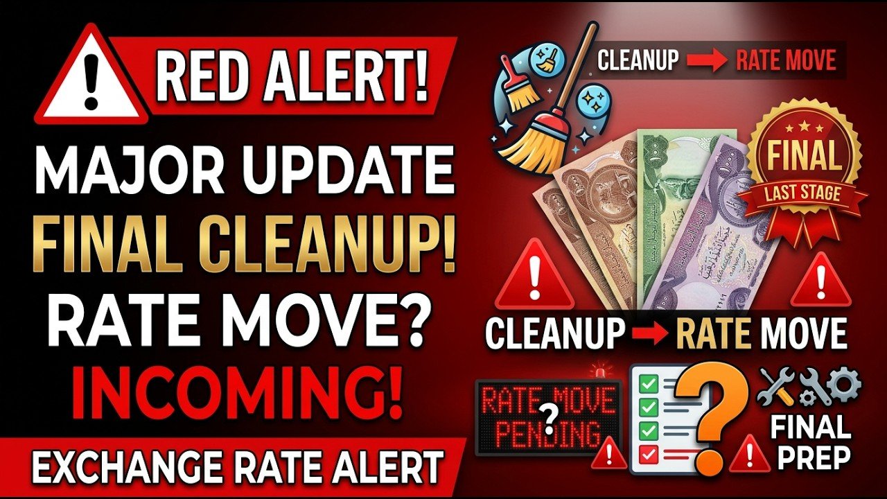 Iraqi Dinar Major Update – Final Cleanup Before Exchange Rate Move?