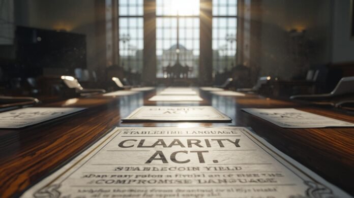 CLARITY Act Stablecoin Yield Compromise Language Now Under Industry Review