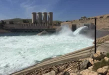 Mosul Dam releases remain stable at 2000 m³/s for the third day in the Tigris basin