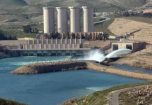 A source denies raising the releases from the Mosul Dam and confirms they remain stable at 1250 ms