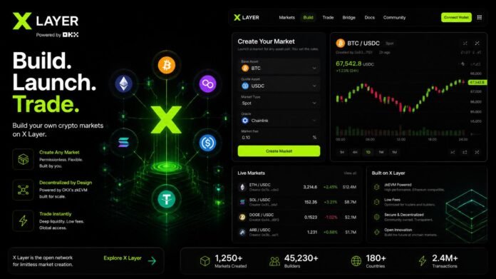 OKX’s X Layer lets users build their own crypto markets