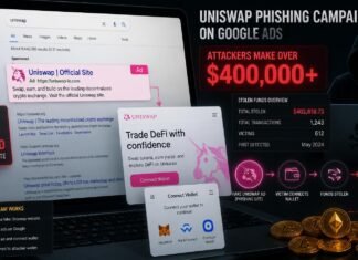 Uniswap phishing campaign on Google ads nets attackers over $400