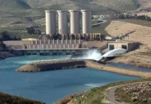 Mosul Dam reduces water releases to 750 cubic meters per second
