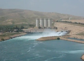 Mosul Dam releases increased to 800 m second towards the Tigris