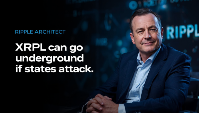 Ripple architect says XRPL can go underground if states attack