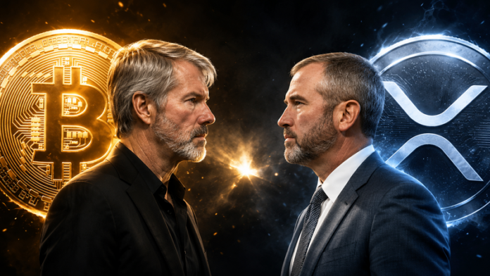Saylor’s Bitcoin model faces fire from Ripple CEO Saylor’s Bitcoin model faces fire from Ripple CEO