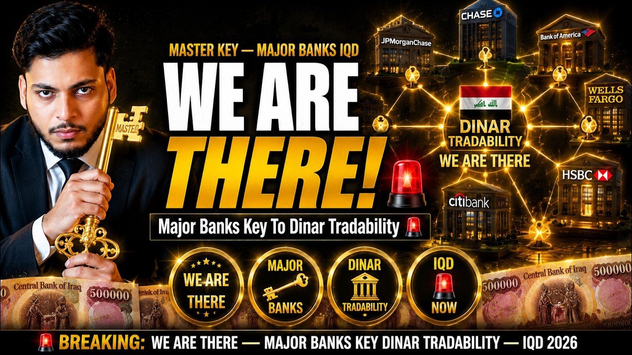 WE ARE THERE Why Major Banks Are The Key To Dinar Tradability – Iraqi Dinar News