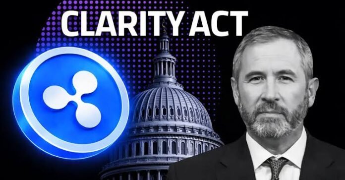 Ripple CEO links U.S. crypto lead to CLARITY Act