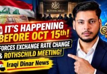 IT'S HAPPENING BEFORE OCT 15th! Forces Exchange Rate Change & Rothschild Meeting! - Iraqi Dinar News