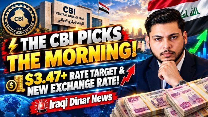 THE CBI PICKS THE MORNING! - $3.47+ Rate Target & New Exchange Rate! - Iraqi Dinar News