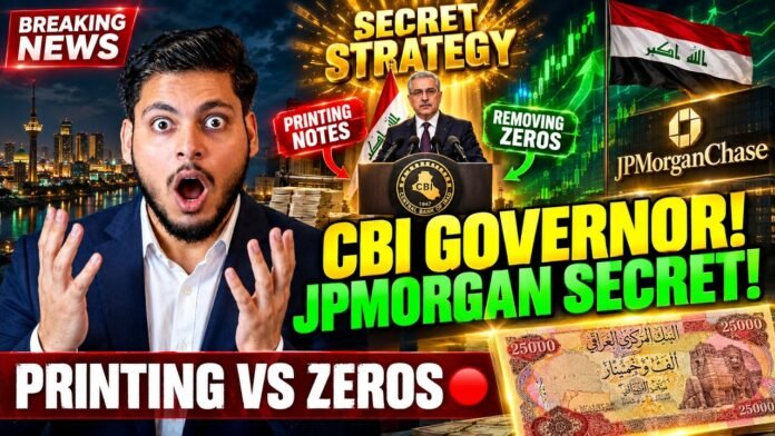 🚨 CBI GOVERNOR SPEAKS! Printing Notes vs. Removing Zeros (Secret Chase/JPMorgan Strategy!)⚡️IQD News