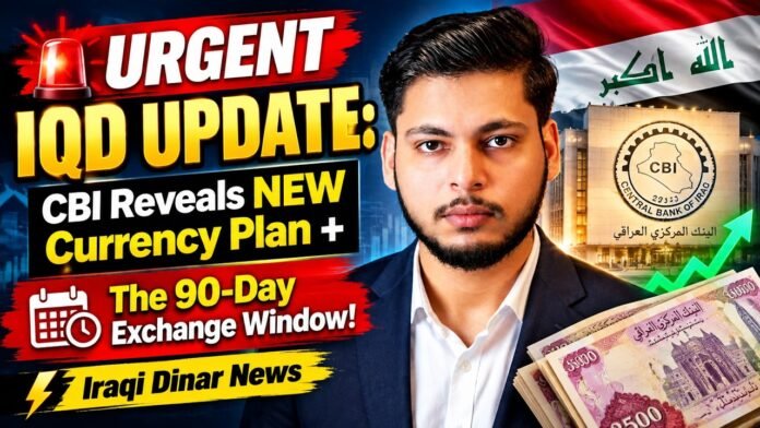 🚨 URGENT IQD UPDATE: CBI Reveals NEW Currency Plan + The 90-Day Exchange Window! ⚡️Iraqi Dinar News