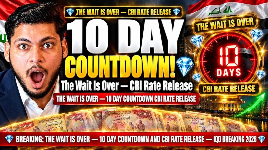 THE WAIT IS OVER! 10-DAY COUNTDOWN! & The CBI Rate Release! - Iraqi Dinar News