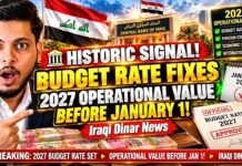 HISTORIC SIGNAL! Budget Rate Fixes 2027 Operational Value Before January 1! - Iraqi Dinar News