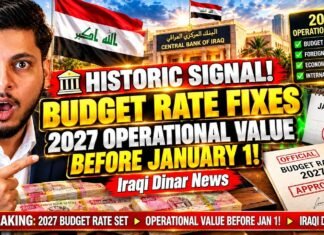 HISTORIC SIGNAL! Budget Rate Fixes 2027 Operational Value Before January 1! - Iraqi Dinar News
