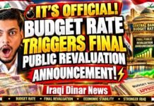 IT’S OFFICIAL! Budget Rate Triggers Final Public Revaluation Announcement! - Iraqi Dinar News