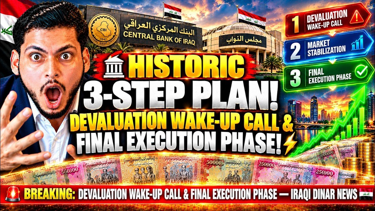 HISTORIC 3-STEP PLAN! Devaluation Wake-Up Call & Final Execution Phase! – Iraqi Dinar News