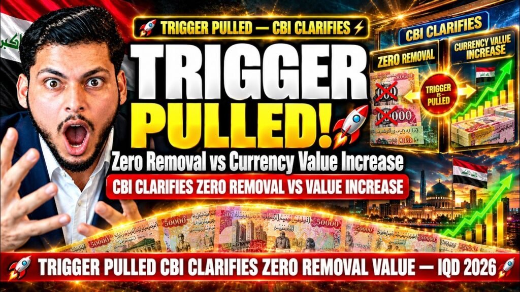 THE TRIGGER IS PULLED! CBI Clarifies Zero Removal vs Currency Value Increase! - Iraqi Dinar News