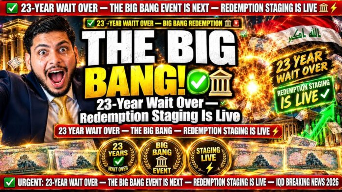 23-YEAR WAIT OVER! THE BIG BANG EVENT IS NEXT! - REDEMPTION STAGING IS LIVE! - Iraqi Dinar News