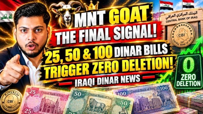 MNT GOAT THE FINAL SIGNAL! 25, 50 & 100 Dinar Bills Trigger Zero Deletion! - Iraqi Dinar News MNT GOAT THE FINAL SIGNAL! 25, 50 & 100 Dinar Bills Trigger Zero Deletion! - Iraqi Dinar News