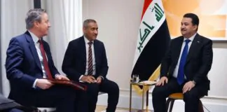 Iraqi PM welcomes British investment, meets UK Foreign Minister