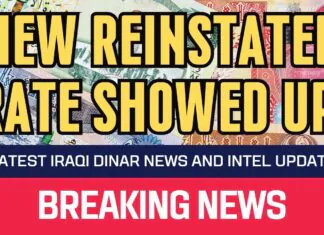 Iraqi Dinar – New Reinstated Rate Showed Up – News Guru Intel Update IQD Rate Value to USD