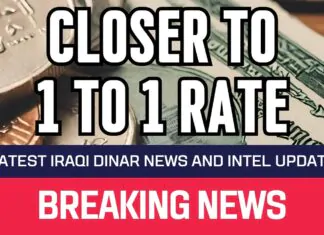 Iraqi Dinar – Closer to 1 to 1 Rate – News Guru Intel Update IQD Rate Value To USD