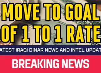 Iraqi Dinar – Move to Goal of 1 to 1 Rate – News Guru Intel Update IQD Rate Value To USD