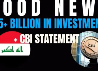 Edu Matrix – Iraq $15 Billion in Foreign Investment CBI Statement GOOD NEWS #iraq