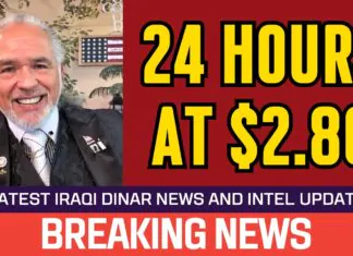 Iraqi Dinar – 24 Hours at $2.86 – Today News Guru Intel Update Value Exchange Rate IQD to USD