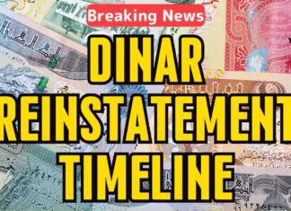 Iraqi Dinar – Dinar Reinstatement Timeline – Today News Guru Intel Value Update Exchange Rate IQD