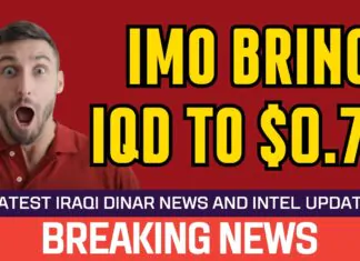 Iraqi Dinar – IMO bring the IQD to $0.76 – Today Value Dollar RV News Guru Update Exchange Rate