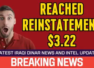 Iraqi Dinar – Reached Reinstatement $3.22 – Today IQD Value to Dollar RV News Guru Exchange Rate