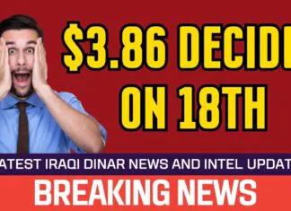 Iraqi Dinar – $3.86 Decided On 18th – Today IQD Value to Dollar RV News Guru Updates Exchange Rate